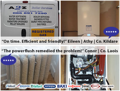 A2Z Boiler Services. Our services include Oil Boiler Service and Gas Boiler Service, Oil Boiler Repair and Gas Boiler Repair, Boiler Installations and Power Flushing. Based in Athy, Co. Kildare and Serving Athy, Portlaoise, Naas, Maynooth and Co. Laois and Co. Kildare | Ph: (086) 891 7290